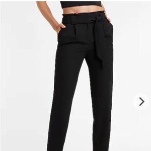 High Waisted Paperbag Ankle Pant Size 2